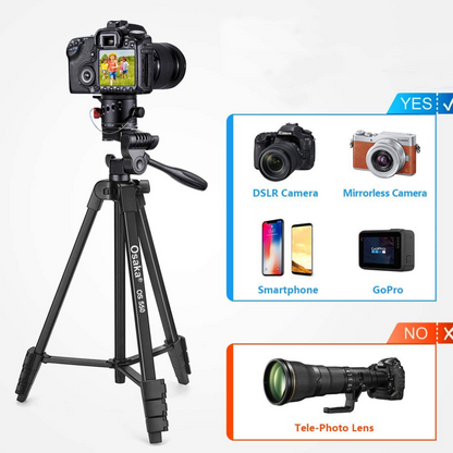 Osaka OS 550 Tripod 55 Inches (140 cm) with Mobile Holder