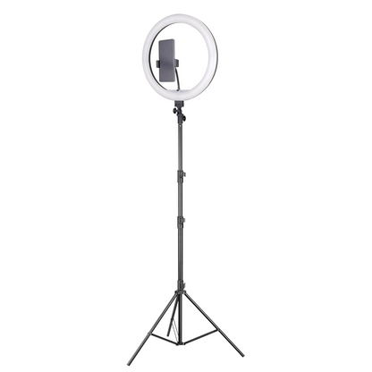 Osaka® 14-Inch Professional LED Ring Light with Stand - 15W Dimmable Extra Bright Lighting, 2 Color Modes for Photo & Video Shoots