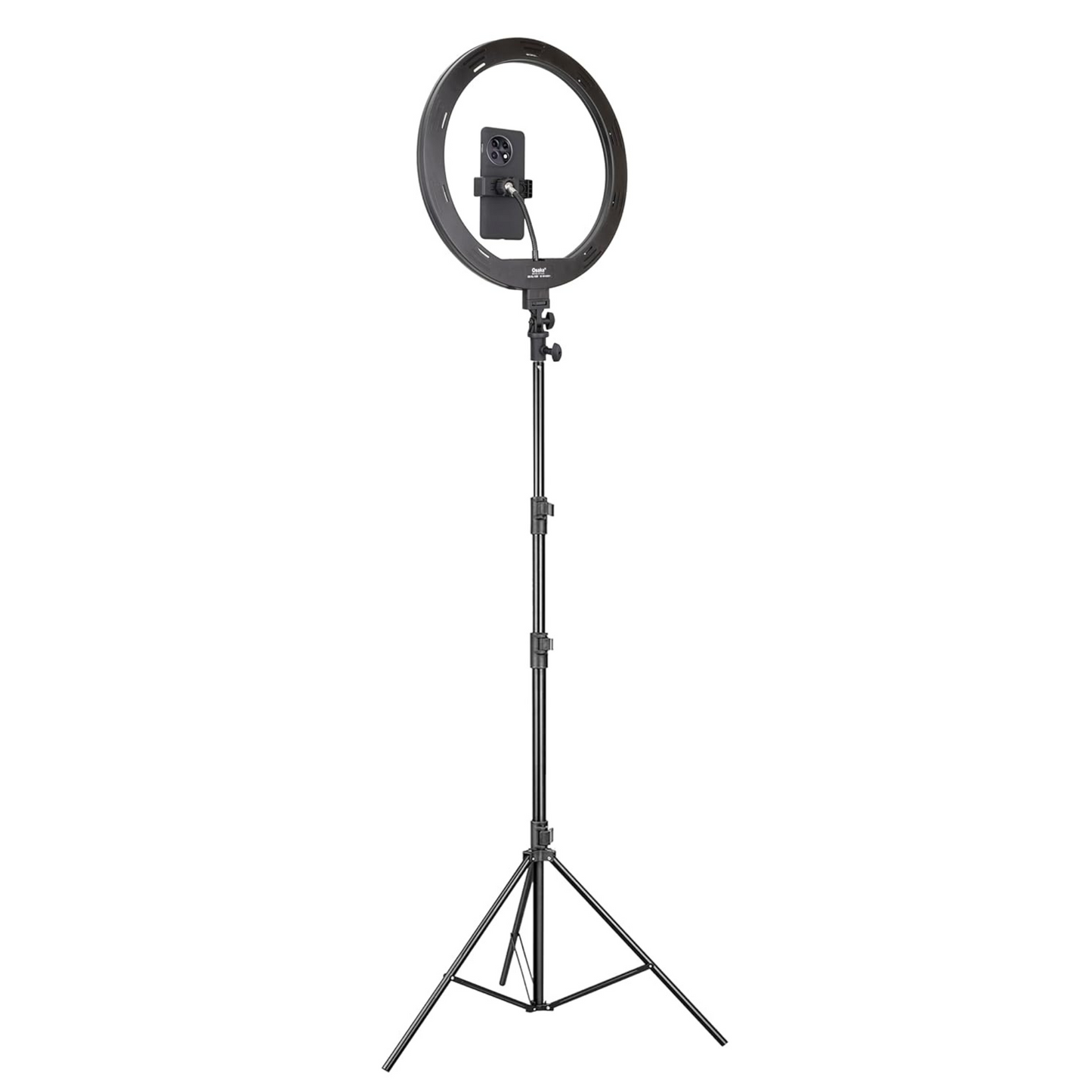 Osaka® 14-Inch Professional LED Ring Light with Stand - 15W Dimmable Extra Bright Lighting, 2 Color Modes for Photo & Video Shoots