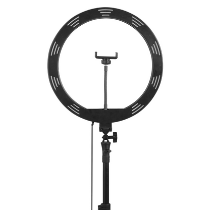 Osaka® 14-Inch LED Ring Light - 15W Dimmable Lighting with 2 Color Modes for Photo & Video Shoots, Live Streaming & Makeup - Compatible with iPhone & Android